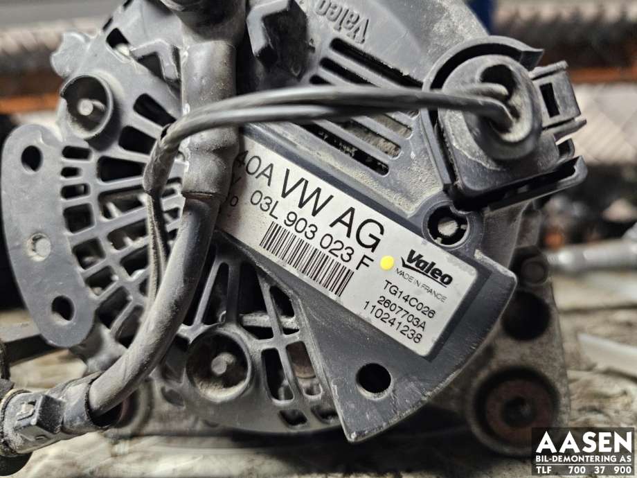 Dynamo diesel til Škoda Octavia 2009-2013 (Type II, Fase 2) (VALEO|03L 903 023 F|03L 903 023 FX|)