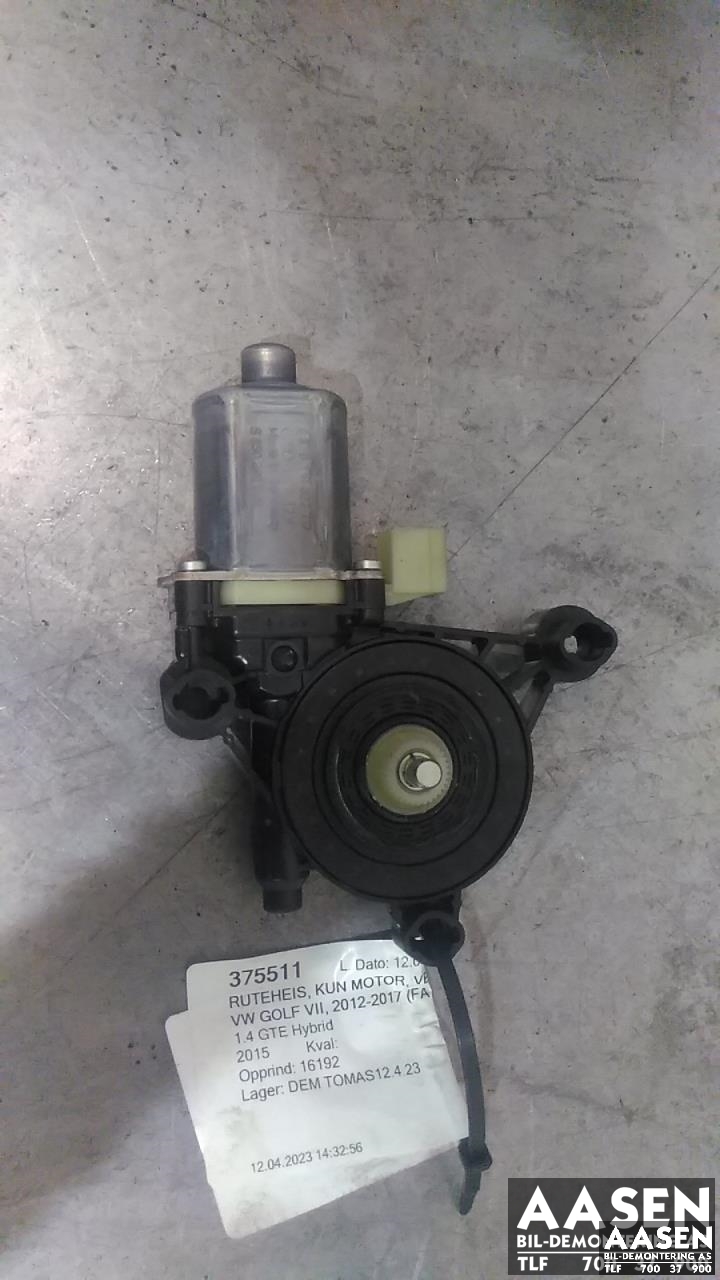 Ruteheis, kun motor, venstre foran til VW Golf VII, 2012-2017 (Fase 1)  (8W0 959 801)