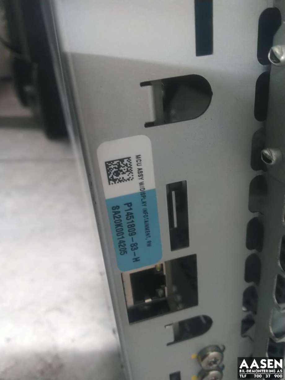 Multimedia display (MCU - Media Controller Unit) til Tesla Model S 2016-2021 (Fase 2)  (1084333-00-A|)