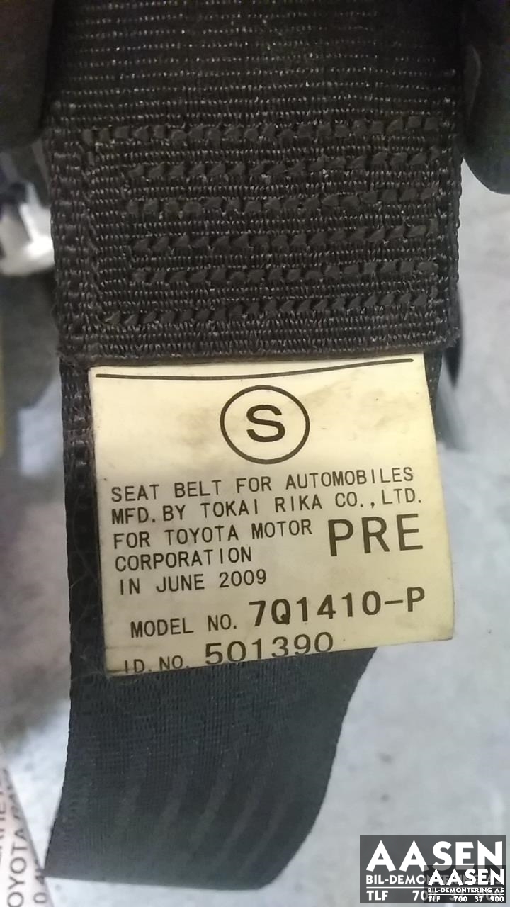 Sikkerhetsbelte foran høyre til Toyota RAV4 2009-2013 (Type III, Fase 2)