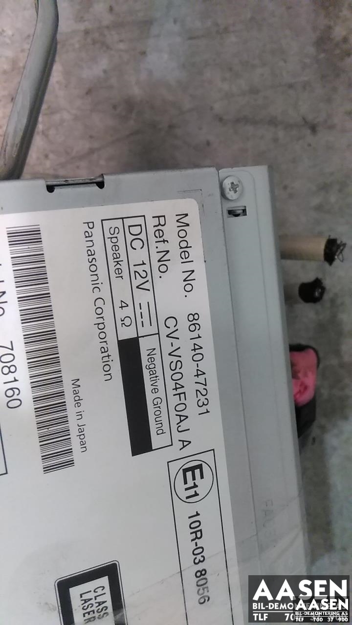 Bilstereo til Toyota Prius +7 2012-2020 (Type III) (stasjonsvogn) (stasjonsvogn) (86140-47231|)