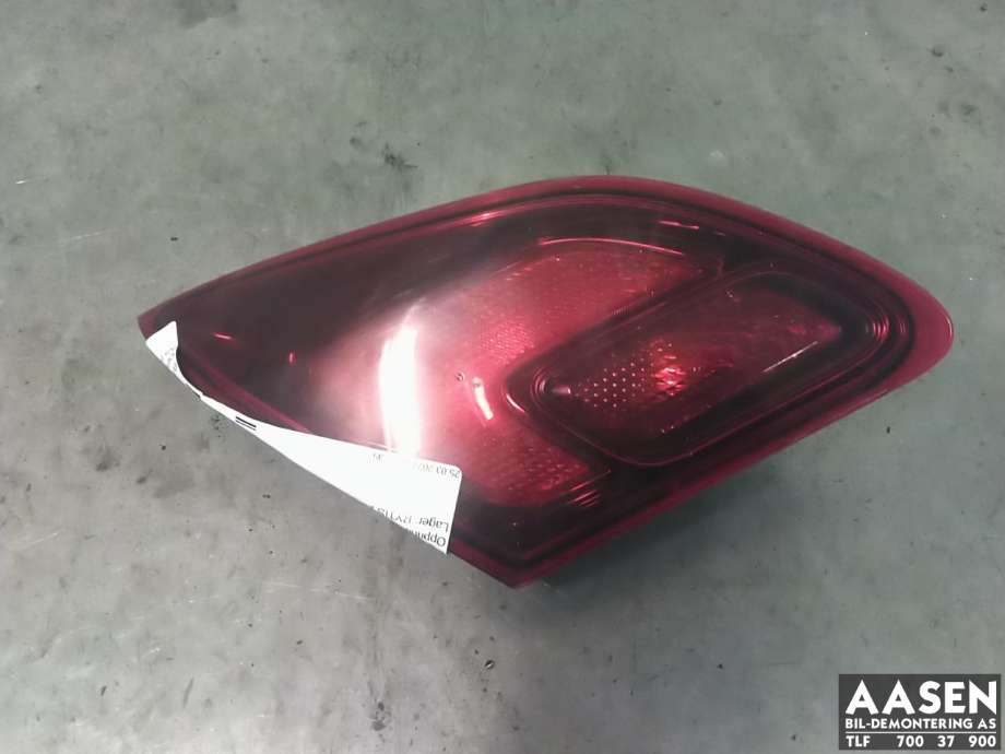 Baklykt venstre indre til Opel Astra J, 2010-2015  