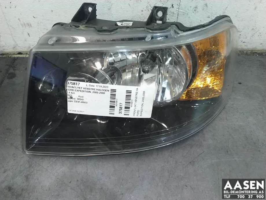 Frontlykt venstre halogen til Ford Expedition, 2003-2006  
