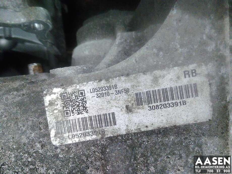 Girkasse elbil til Nissan Leaf 2011-2017 (Type I)  (320103NF5B|)