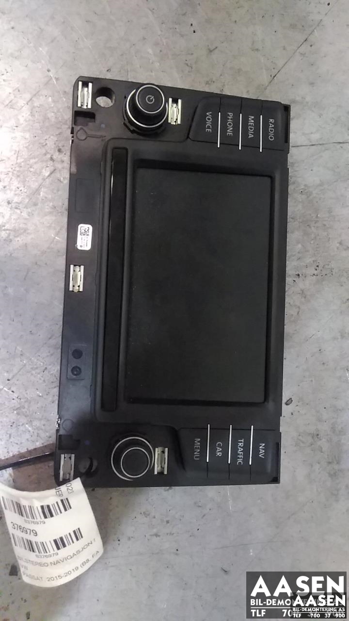 Bilstereo navigasjon skjerm til VW Passat 2015-2019 (Fase 1) (B8) (B8) (3G0 919 605 D|)