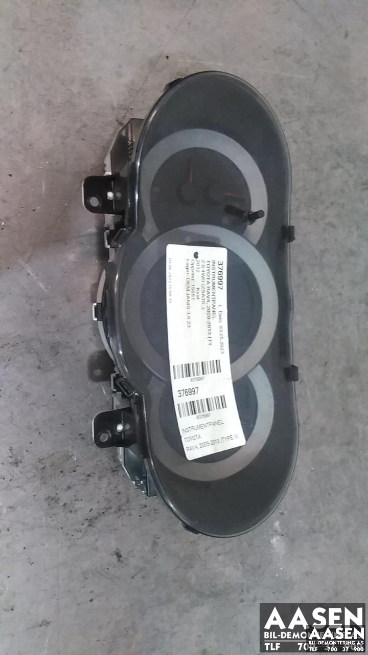 Instrumentpanel til Toyota RAV4, 2009-2013 (Type III, Fase 2) (83800-42F51)