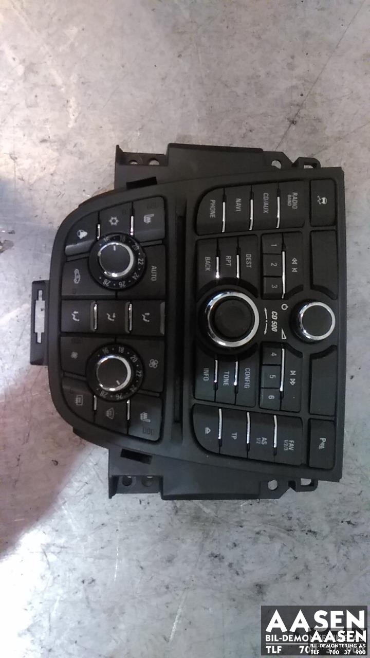 Varmeapparat betjening til Opel Astra J 2010-2015 (DELPHI|13343709|)