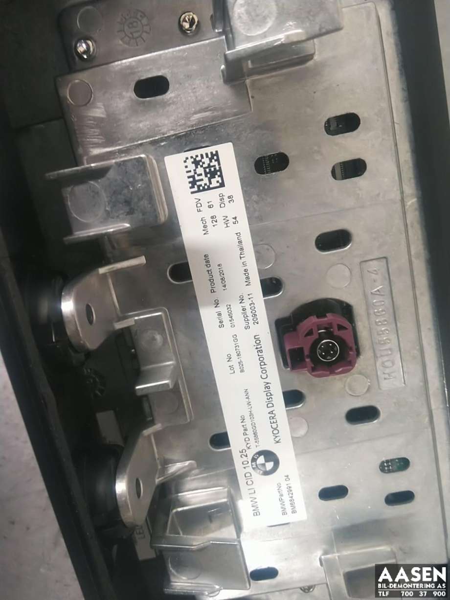 Bilstereo navigasjon skjerm til BMW i3 2013-2022  (65 50 6 842 991|)