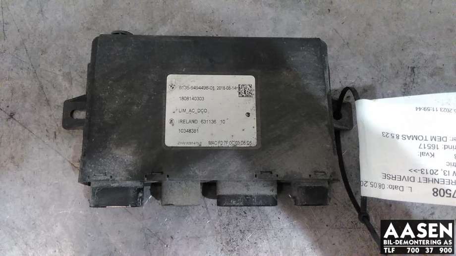 Styreenhet diverse til BMW i3, 2013-2022 (6135-9494498-01)