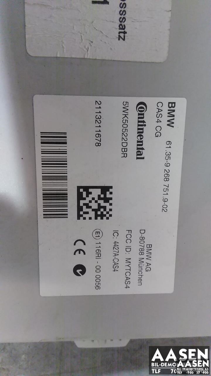 Styreenhet diverse til BMW 5-Serie 2010-2017 (F10/F11) (F10/F11) (CONTINENTAL|61 35 9 268 751|)