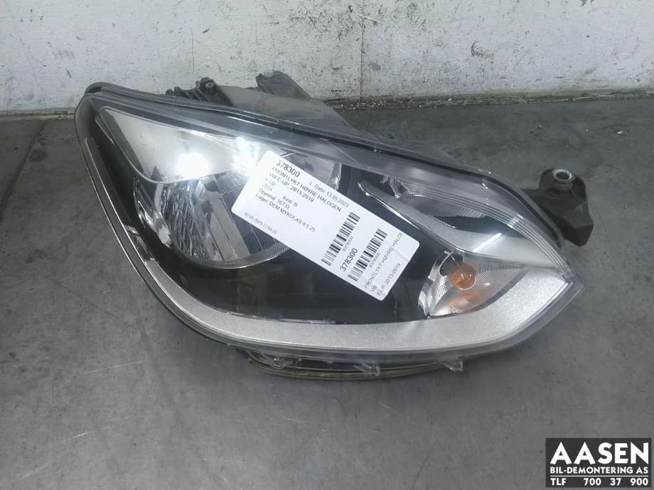 Frontlykt høyre halogen til VW E-Up, 2013-2019 (1S1 941 016 N)