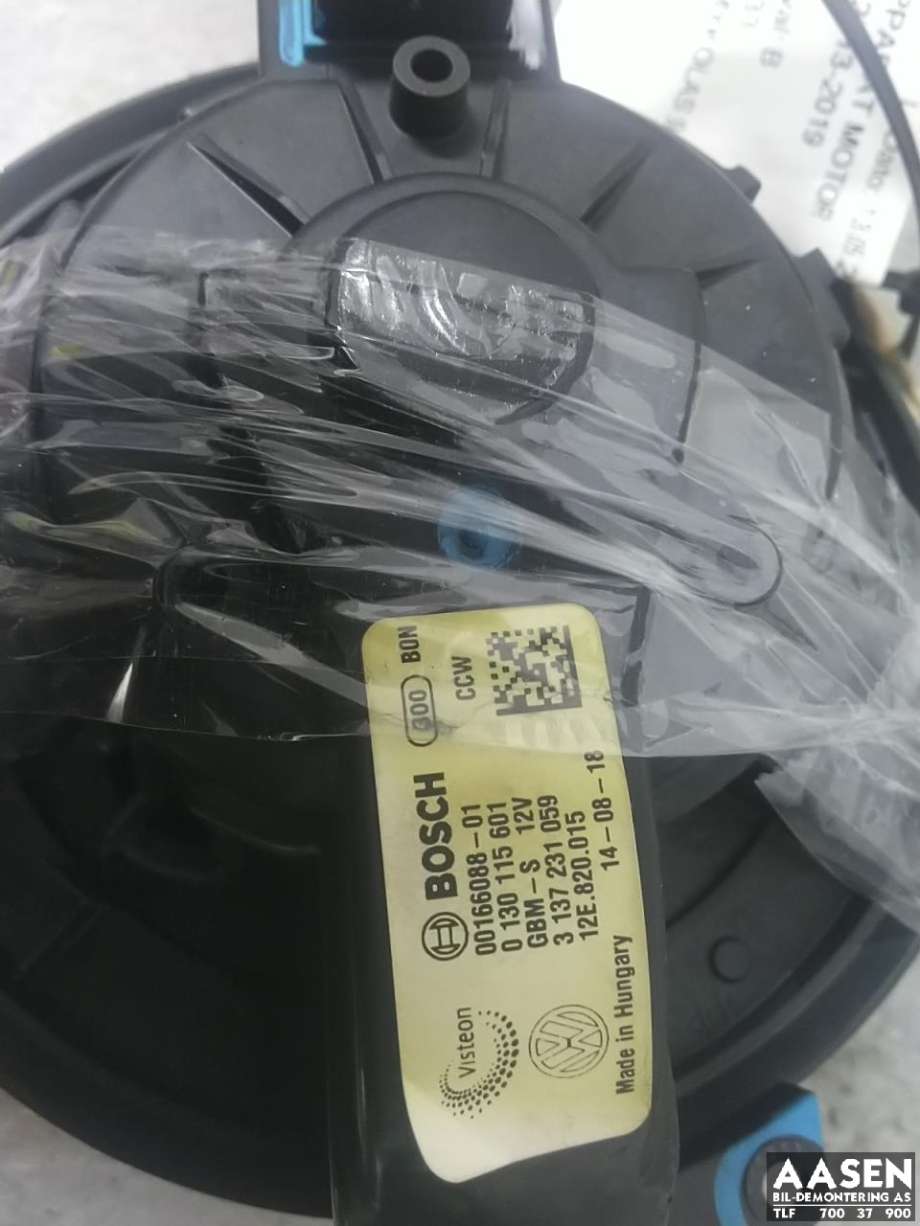 Varmeapparat motor til VW E-Up 2013-2019  (12E820015|0130115601|3137231059)