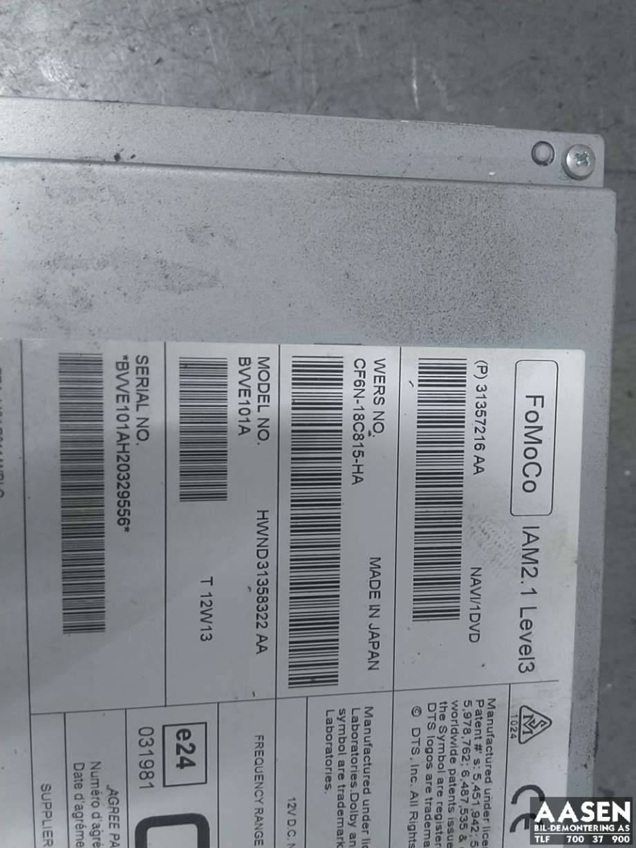Bilstereo til Volvo V60 2010-2013 (Type I, Fase 1)  