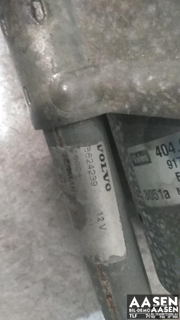 Viskermotor frontrute komplett m/overføring til Volvo S60 2000-2004 (Type I, Fase 1)  (VALEO|8624239|)