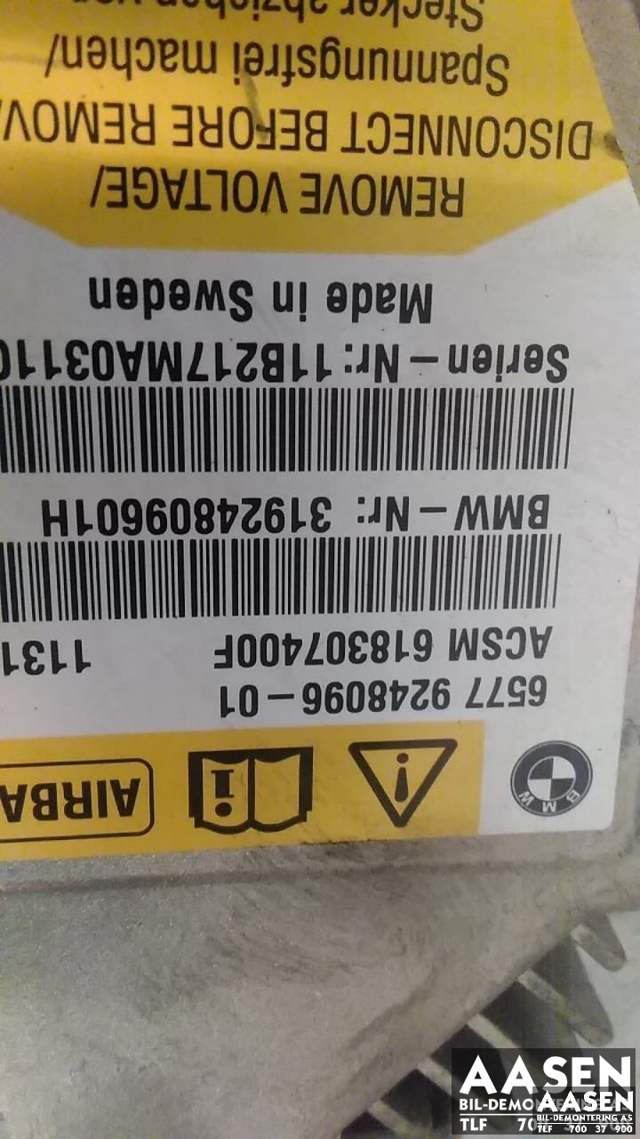 Airbag elektronikk til BMW 5-Serie 2010-2017 (F10/F11) (F10/F11) (65 77 9 266 329|)
