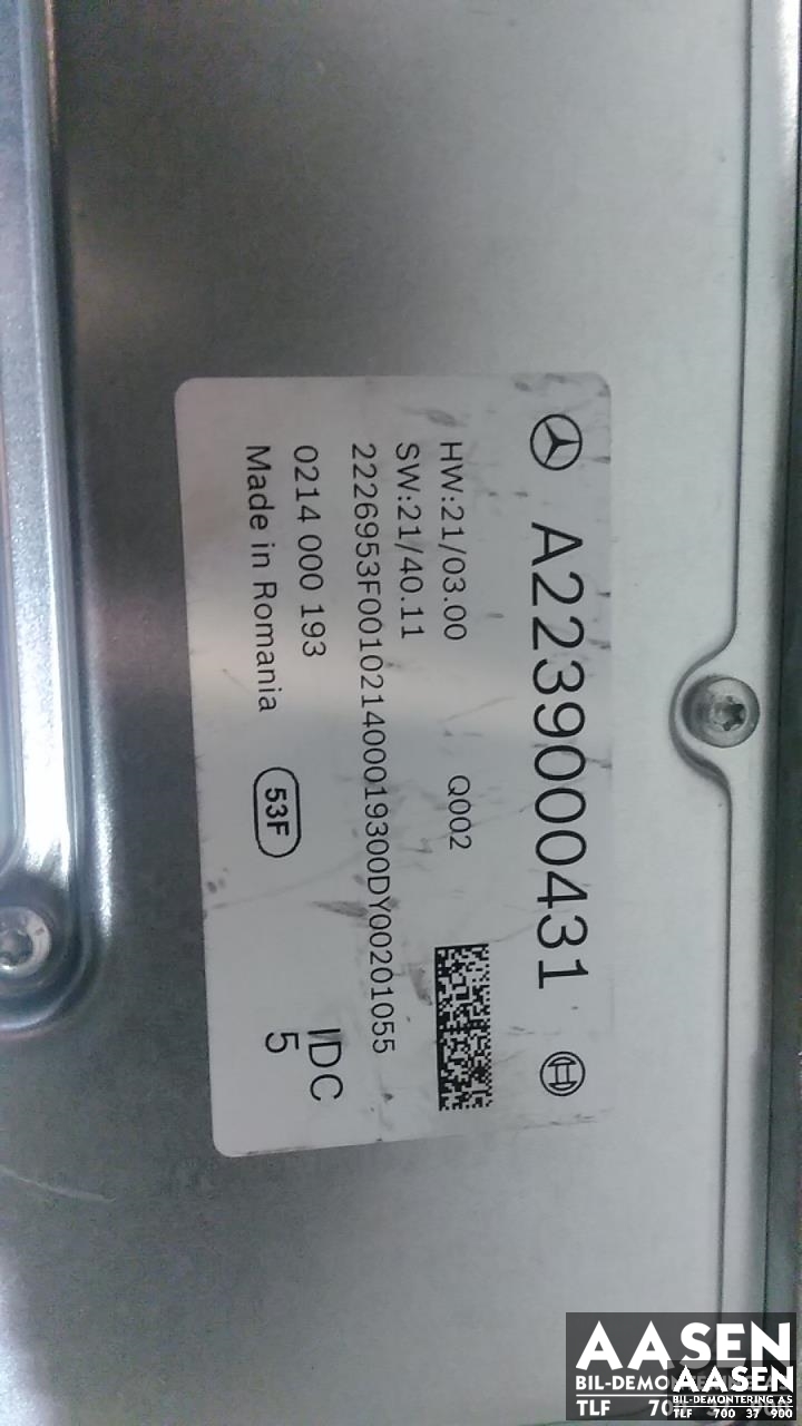 Styreenhet diverse til Mercedes EQS 2021-->> (V297) (V297) (A2239000431|)