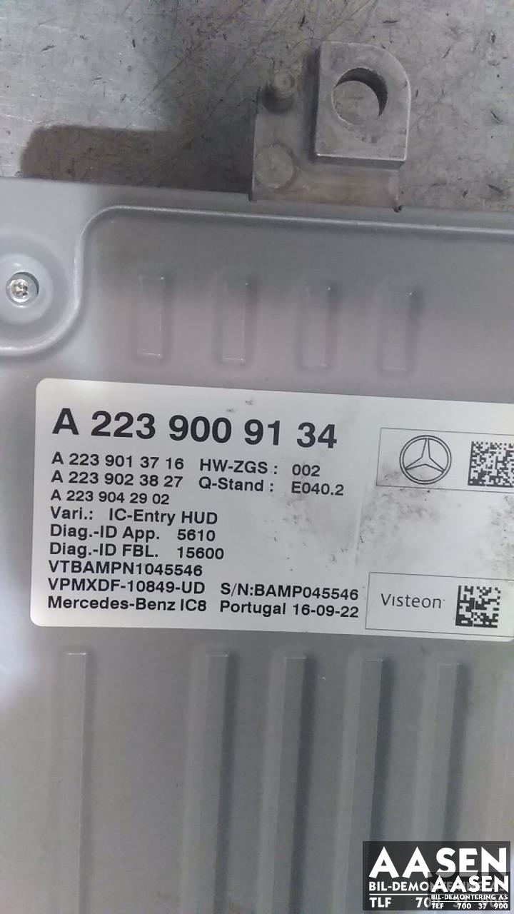 Styreenhet diverse til Mercedes EQS 2021-->> (V297) (V297) (A2239009134|)
