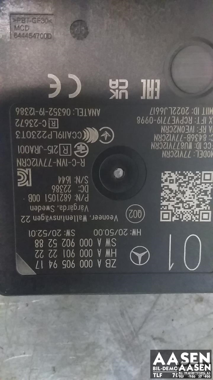 Sensor radar til Mercedes EQS 2021-->> (V297) (V297) (A 000 905 94 17|)