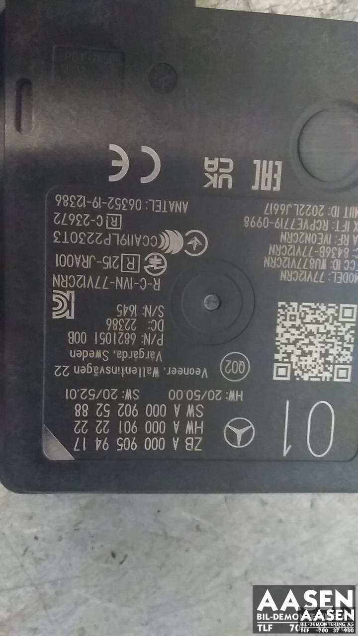 Sensor radar til Mercedes EQS 2021-->> (V297) (V297) (A 000 905 94 17|)