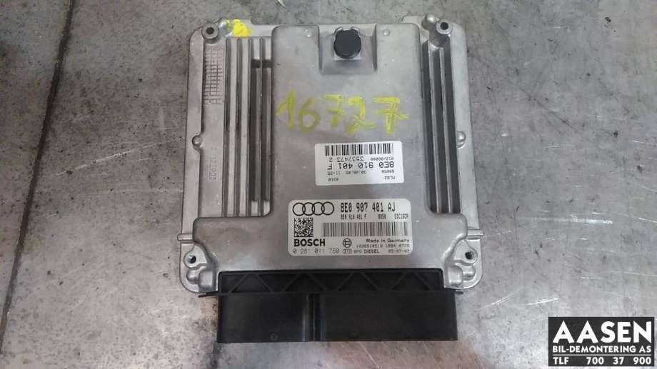 Control Unit, Engine til Audi A4, 2004-2008 (Type III) (B7) (B7) (BOSCH|8E0 910 401 F)