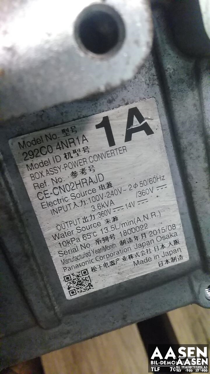 Inverter elbil til Nissan Leaf 2011-2017 (Type I)  (292C0 4NR1A|)