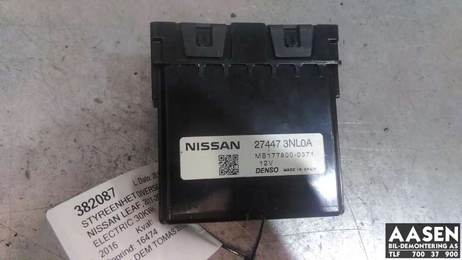 Styreenhet klima/aircondition til Nissan Leaf, 2011-2017 (Type I)  (DENSO|274473NL0A)