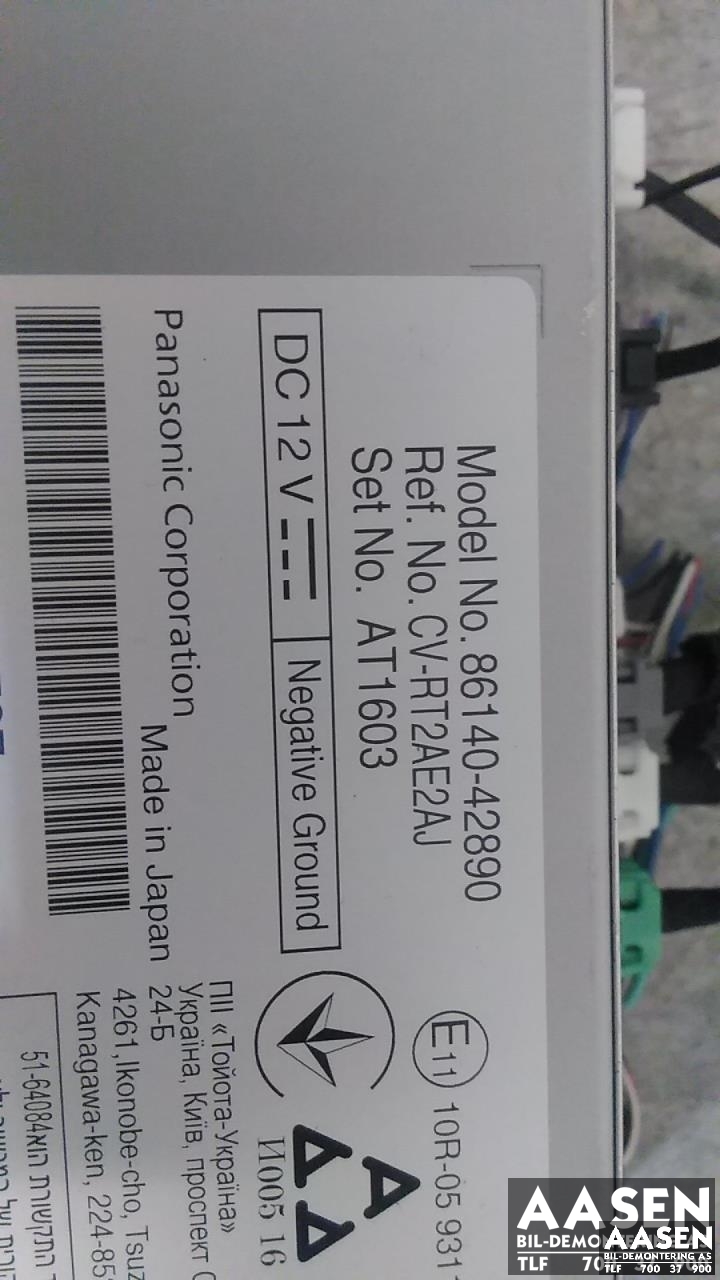 Bilstereo navigasjon skjerm til Toyota RAV4 2019-->> (Type V)  (86140-42890|)