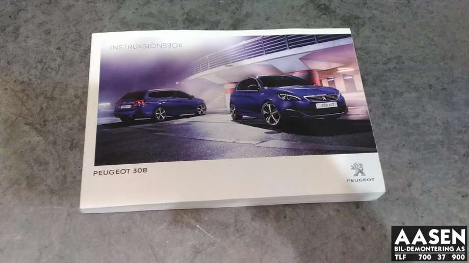 Instruksjonsbok til Peugeot 308, 2013-2021 (Type II)  