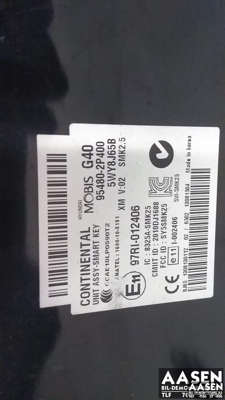 Styreenhet nøkkelfri/keyless til Kia Sorento 2011-2015 Type II  (95480-2P400|)