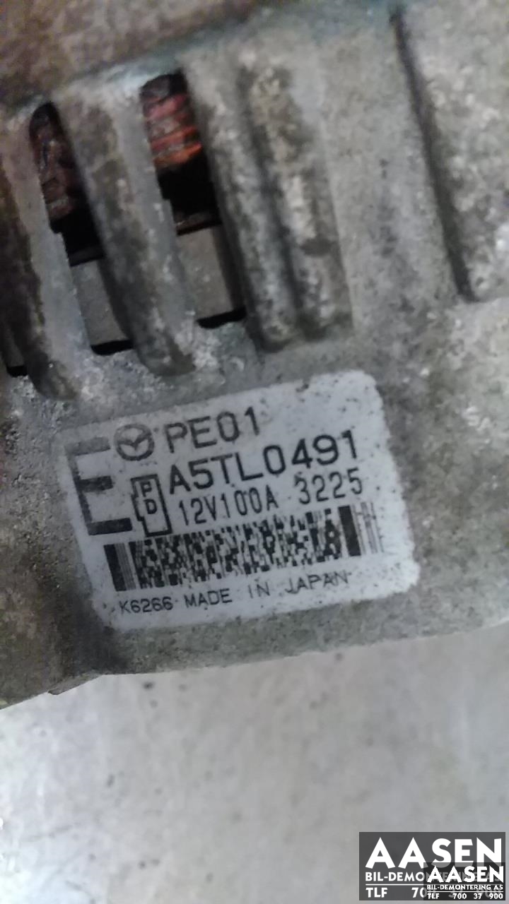 Dynamo til Mazda 6 2013-2015 (Type III, Fase 1)  (PE01-18-300|A5TL0491|)