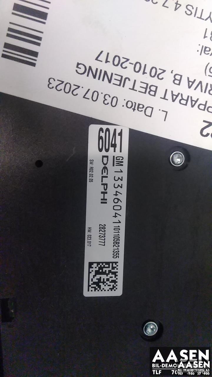 Varmeapparat betjening til Opel Meriva B 2010-2017 (DELPHI|13346041|13346097|)