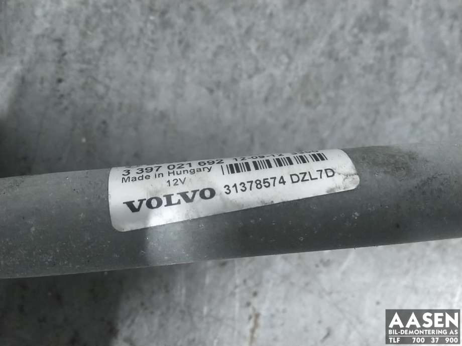 Viskermotor frontrute komplett m/overføring til Volvo V40 2012-2019  (31378574|)