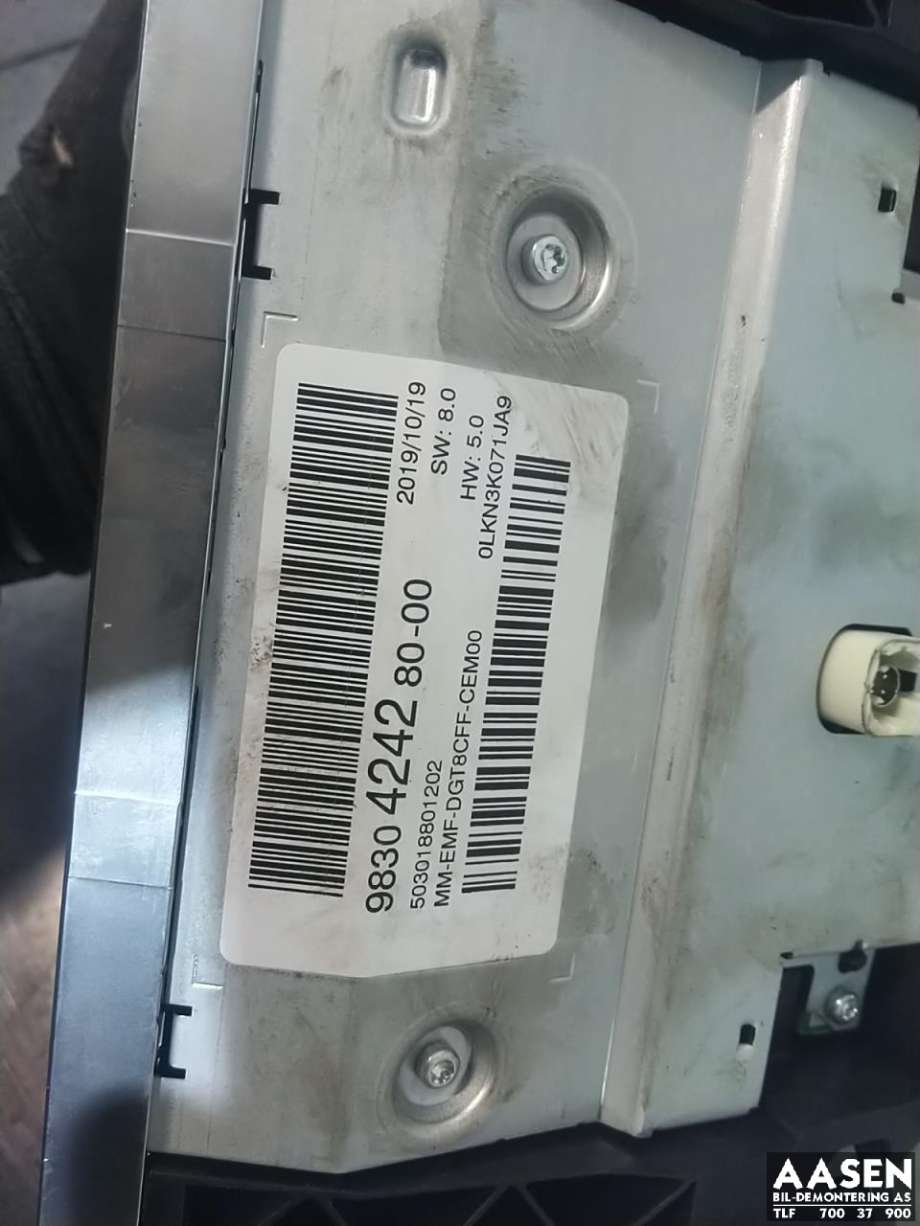 Bilstereo navigasjon skjerm til Peugeot 3008 2016-->> (Type II) (9830424080|)