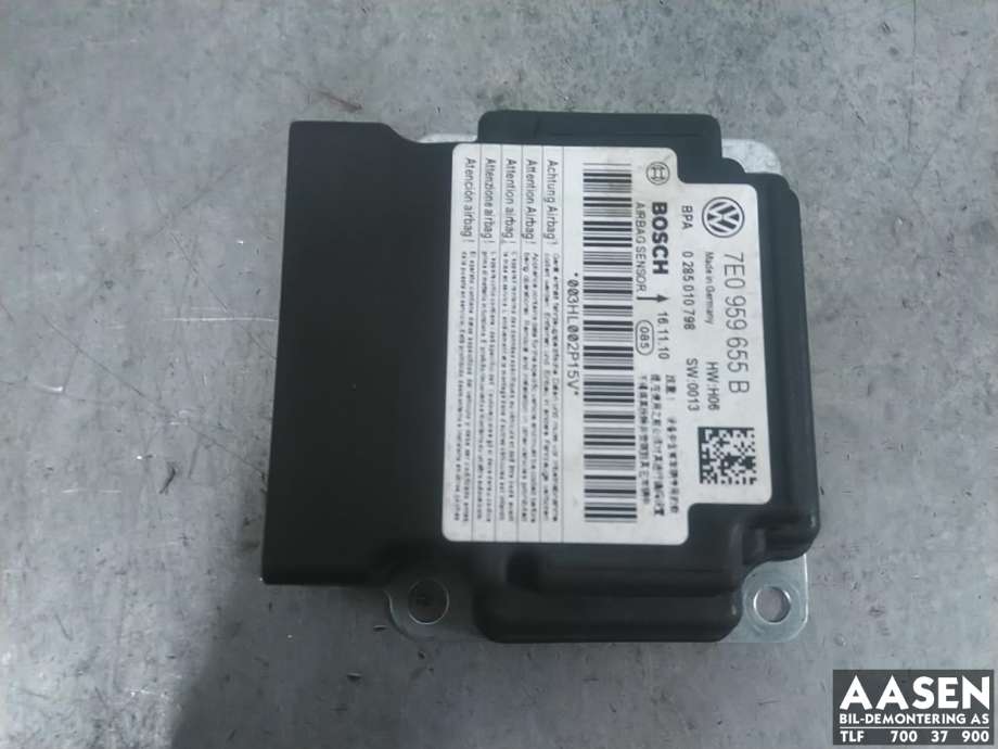 Airbag elektronikk til VW Transporter / Caravelle, 2009-2015 (Fase 2) (T5) (T5) (BOSCH|7E0 959 655 B)