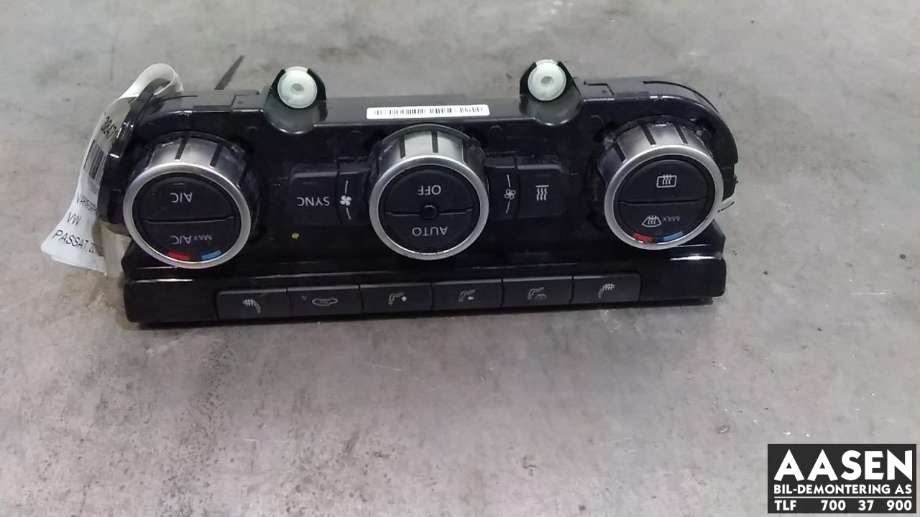Varmeapparat betjening til VW Passat, 2011-2015 (B7) (B7) (3AA 907 044 BD)
