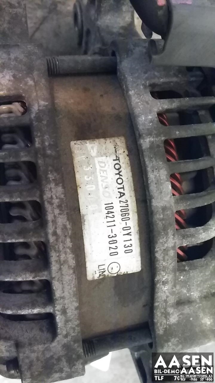 Dynamo til Toyota Yaris 2012-2014 (Type III, Fase 1)  (DENSO|27060-0Y130|)