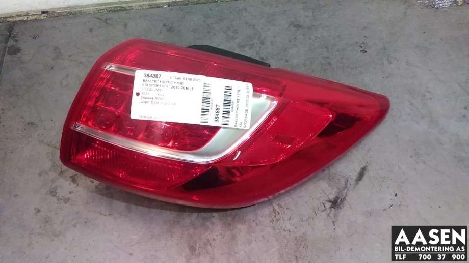 Baklykt høyre ytre til Kia Sportage 2010-2016 (Type III) (92402 3W010|)