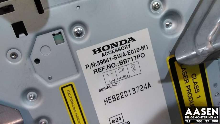 Bilstereo navigasjon til Honda CR-V 2007-2012 (Type III)  (39541-SWA-E010-M1|)
