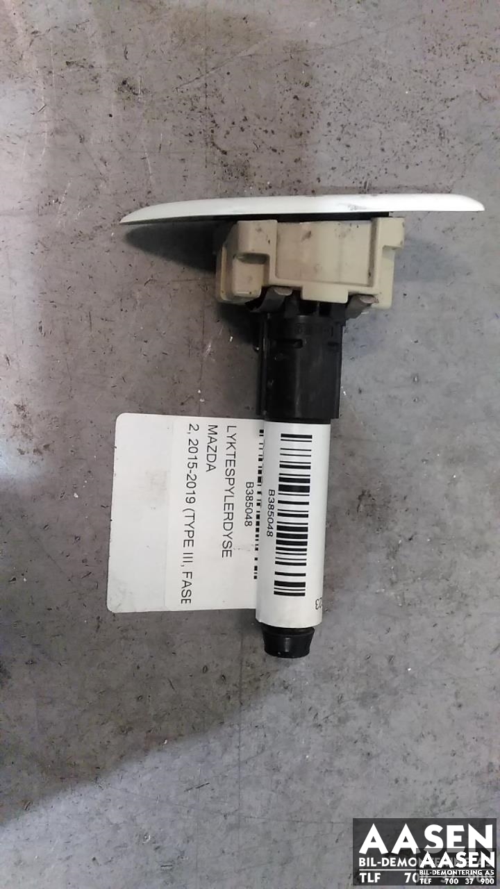 Lyktespylerdyse til Mazda 2, 2015-2019 (Type III, Fase 1)