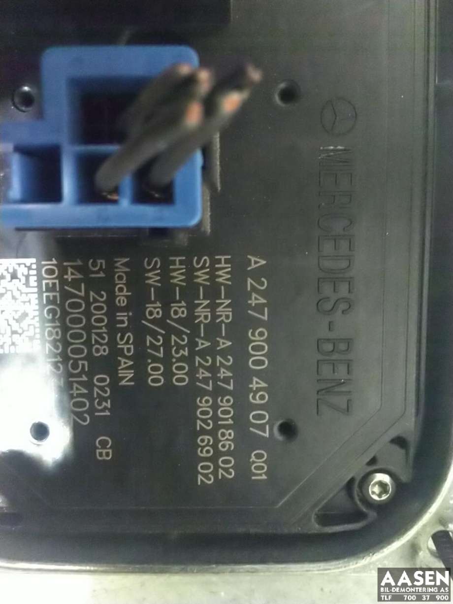 Styreenhet xenon/ballast til Mercedes EQC 2019-->>  (AL|A 247 900 49 07|)