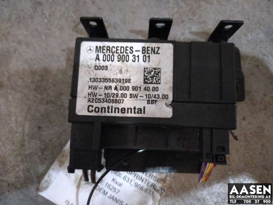Styreenhet diverse til Mercedes Sprinter 2013-2018 (Fase 2) (906) (906) (CONTINENTAL|A0009003101|)