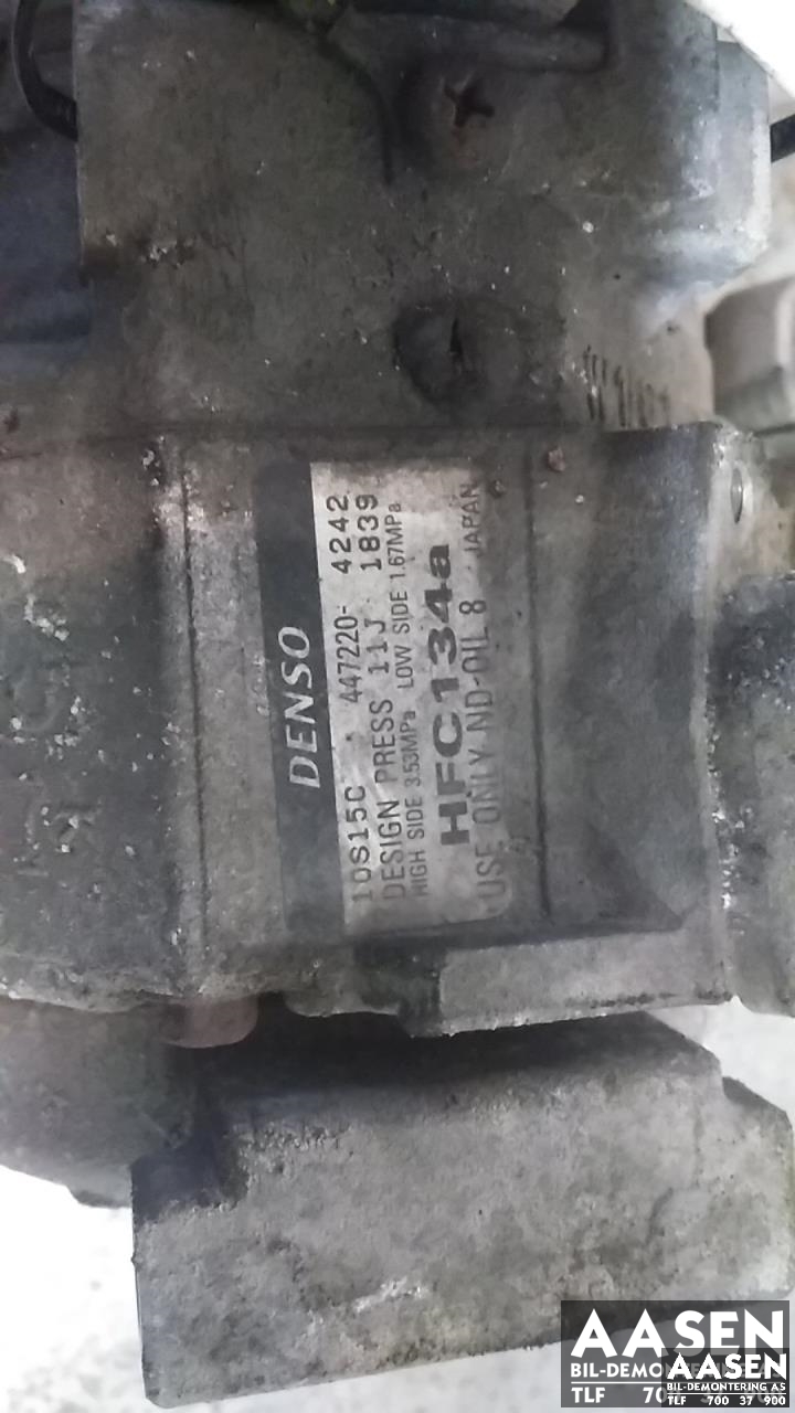 Aircondition kompressor til Toyota Hiace 2007-2012 (Fase 3)  (DENSO|447220-4242|88320-25110|)
