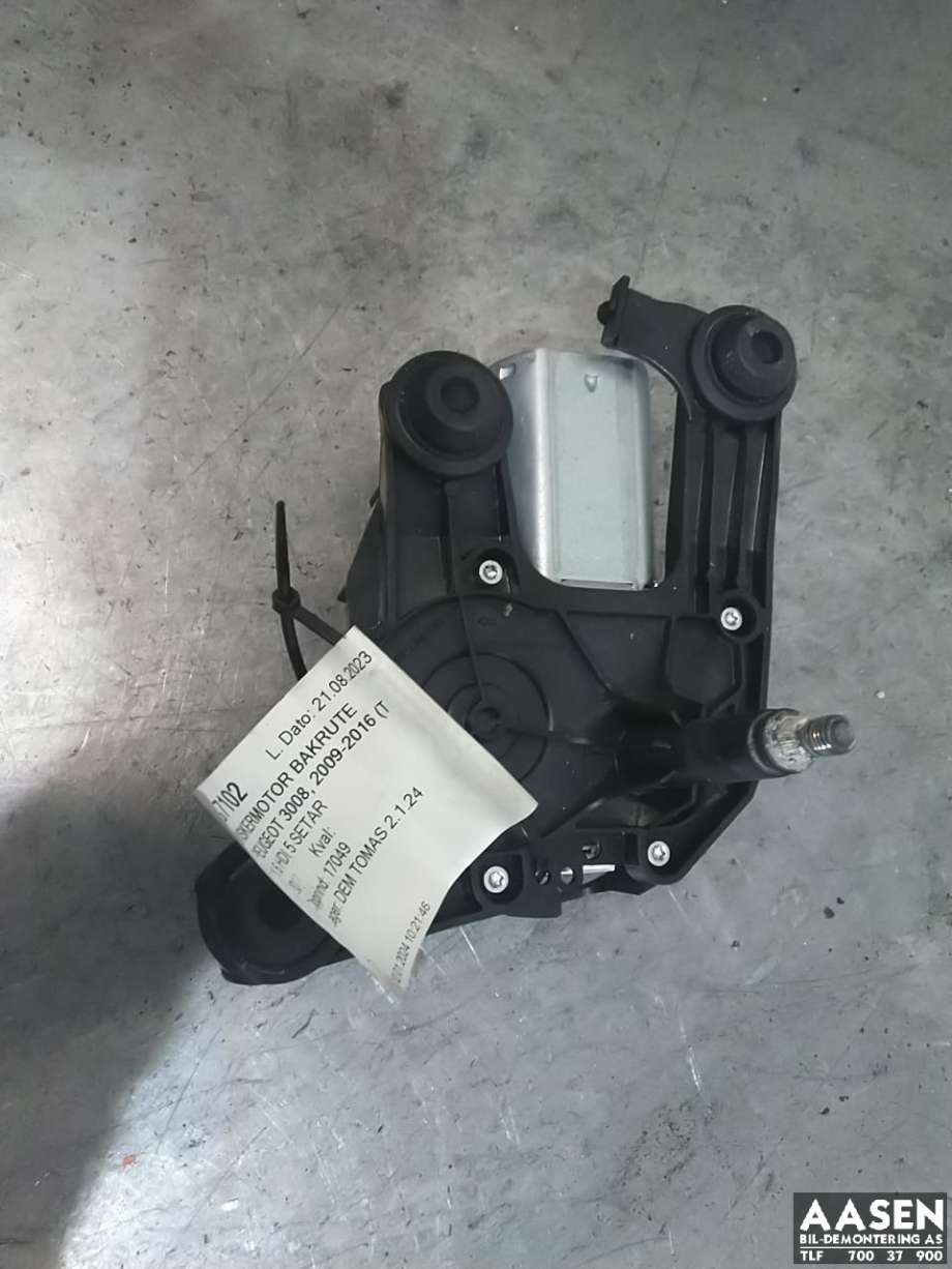 Viskermotor bakrute til Peugeot 3008, 2009-2016 (Type I)  (VALEO|6405 JQ)