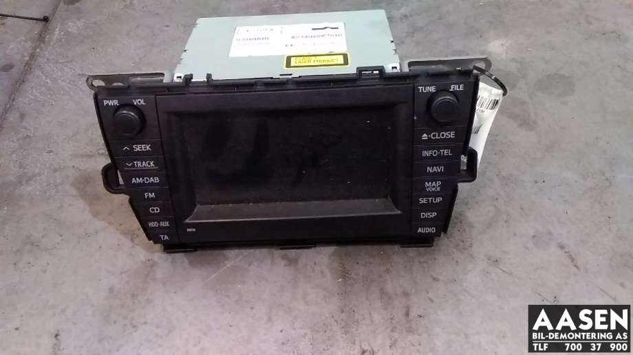 Bilstereo navigasjon til Toyota Prius 2009-2016 (Type III) (COMBI) (COMBI) (AISIN|8610047042|8610047400|)
