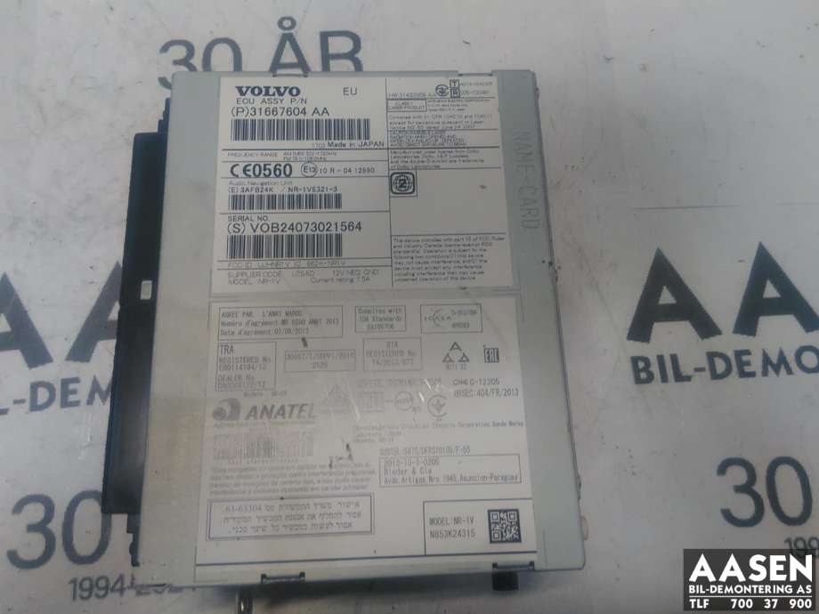 Bilstereo til Volvo XC60 2014-2017 (Type I, Fase 2)