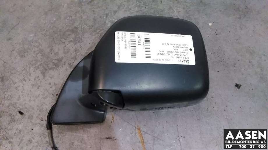Speil venstre til Toyota Hiace, 2007-2012 (Fase 3)  (87940-26161-C1)