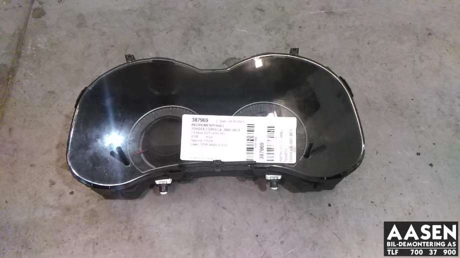 Instrumentpanel til Toyota Corolla, 2007-2013  (83800-02P72)