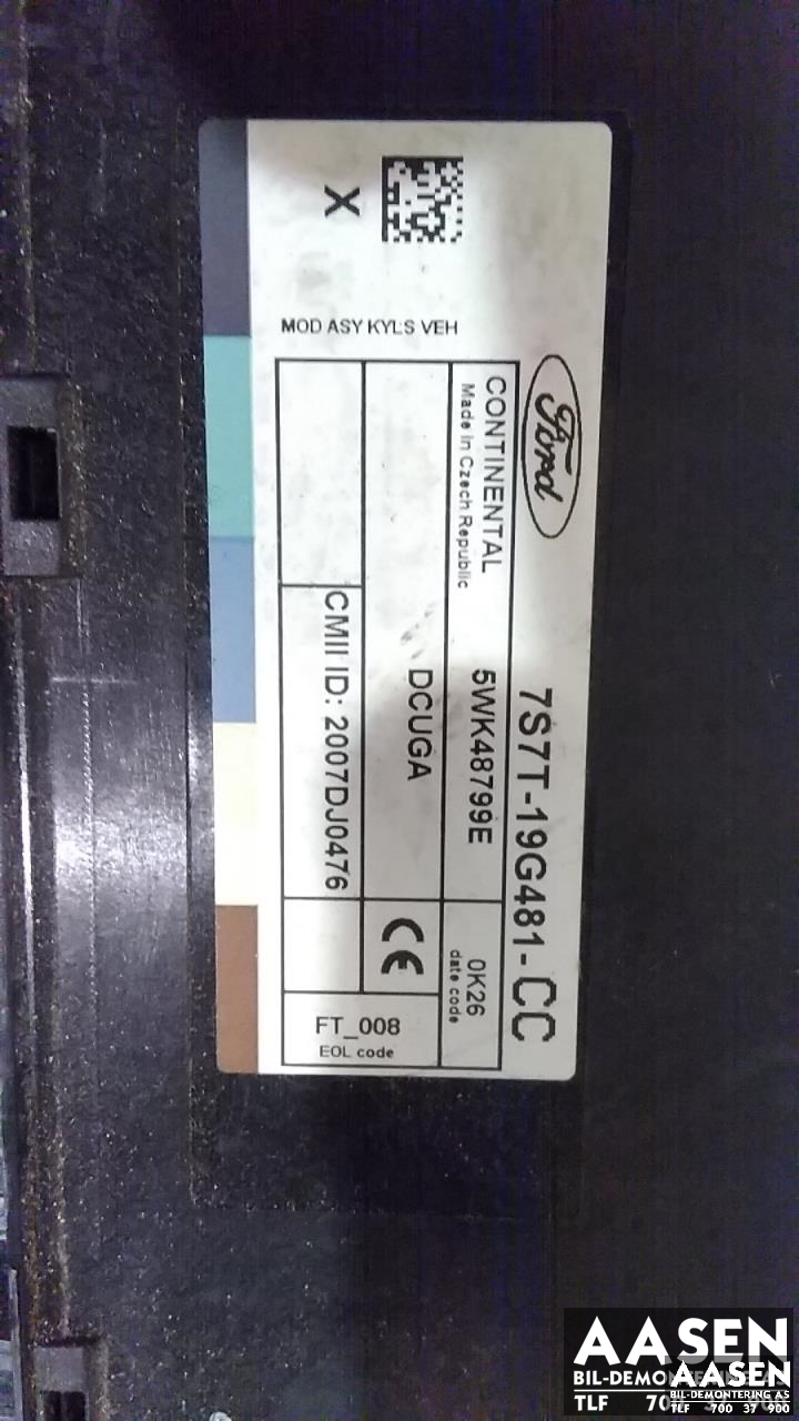 Styreenhet sentrallås til Ford S-Max 2010-2015 (Type I, Fase 2)  (7S7T-19G481-CC|)
