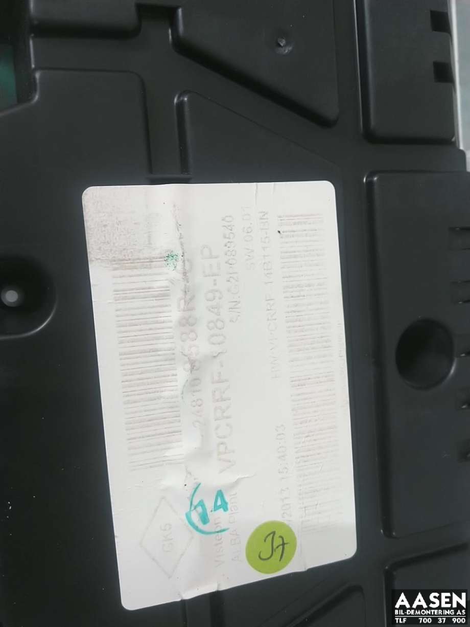 Instrumentpanel til Renault Clio 2012-2016 (Type IV, Fase 1)  