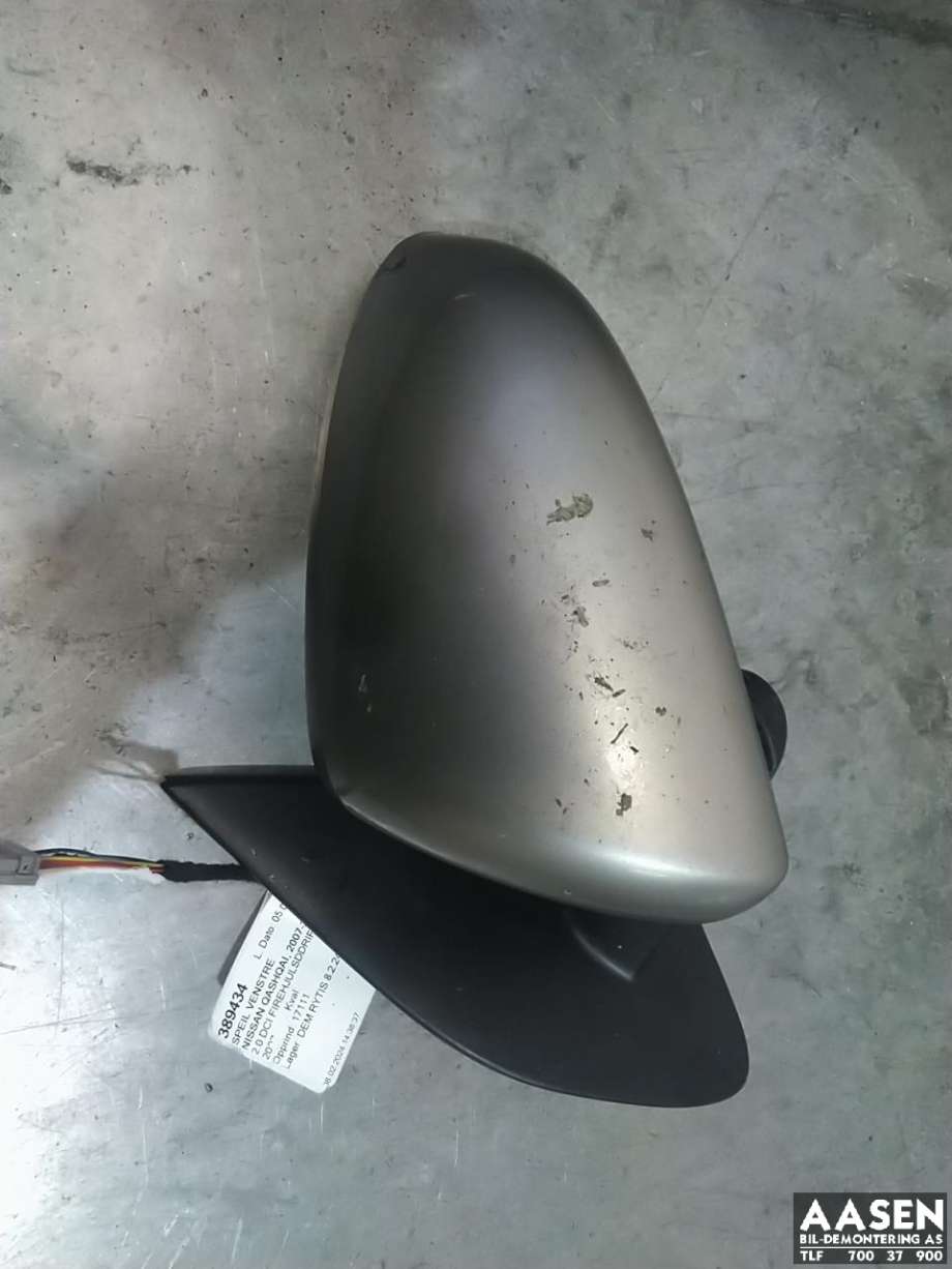 Speil venstre til Nissan Qashqai 2007-2010 (Type I, Fase 1) (96302JD92A|96302JD84A|)
